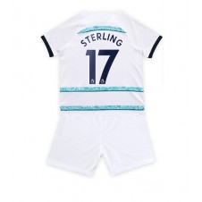 Chelsea Raheem Sterling #17 Bortedraktsett Barn 2022-23 Kortermet (+ korte bukser)